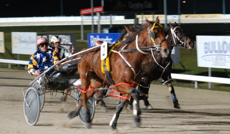 The Detonator (Ricky Duggan) storms home to win the Bevan Lee's Butchery Pace
