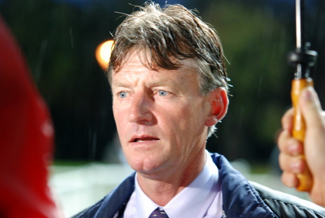 Trainer John Blacker - he has six runners at the first night meeting of the season and he expects them all to run well.
