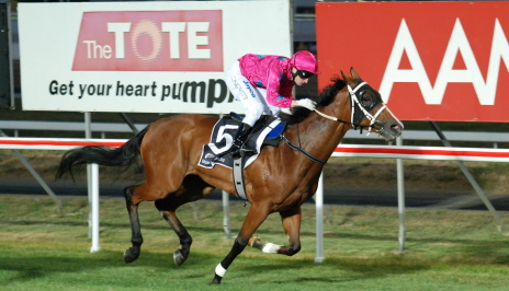 Heaven's Choice with Craig Newitt aboard scores an impressive first-up win in the Kev Evans Memorial Class one handicap over 1200m
