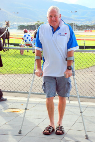 Rodney Ashwood at last Sunday night's Derby meeting in Hobart

