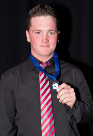Gareth Rattray with his Halwes Medal