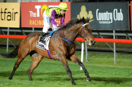 Jay Bee's Gee Gee (Stephen Maskiell) cruises to an impressive win in the Carrick Plate over 1600m at The TOTE Racing Centre in Launceston on Wednesday night