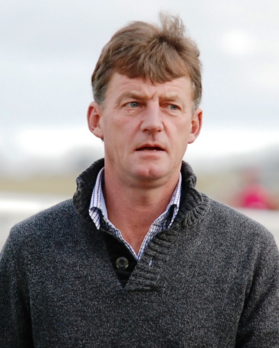 Trainer John Blacker - has not discounted a trip to Victoria for Stadacona

