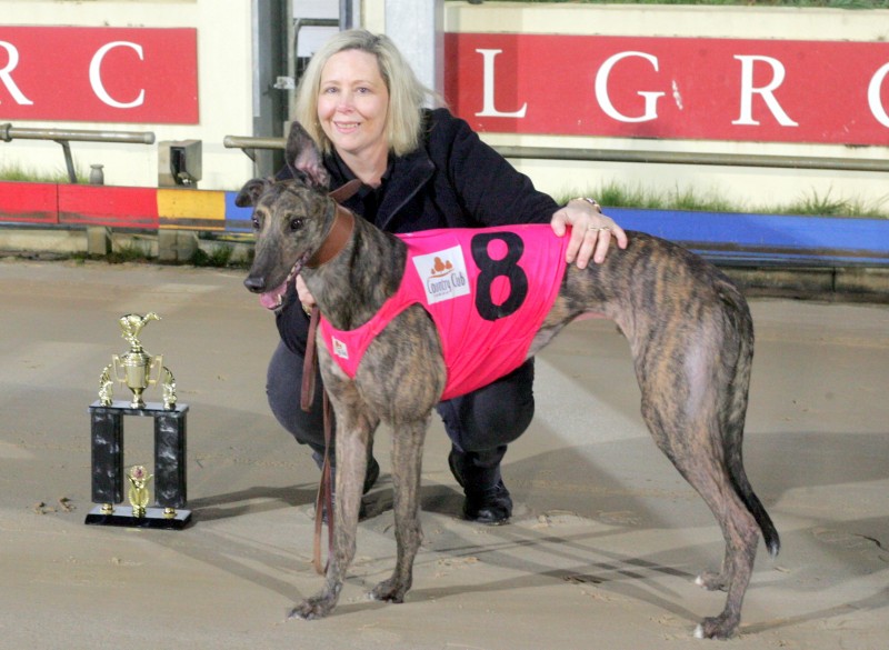 Good Question with handler Fiona Ransley after winning Div 2 final J. G Nelson Cup