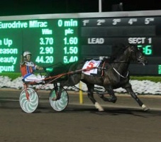 Beautide (James Rattray) winning the 2013 Group 1 SEW Eurodrive Miracle Mile at Menangle