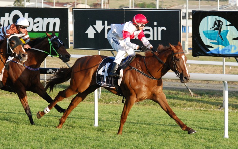 He's Applz easily holds out his rivals in a benchmark 62 handicap over 1200m in Launceston