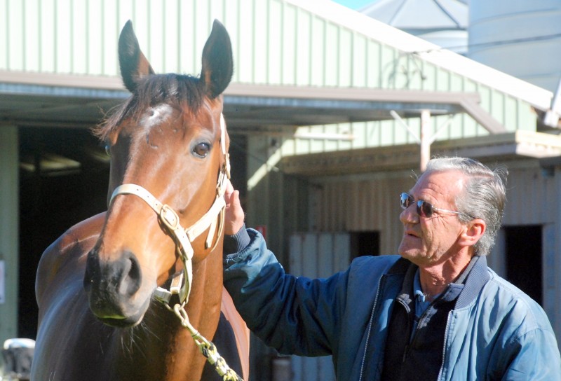 The Cleaner with trainer Mick Burles