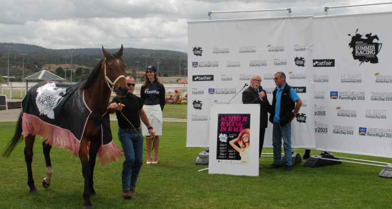 The Cleaner at the launch of 2015 Betfair Tasmanian Summer Racing Carnival at The TOTE Racing Centre today